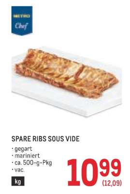 SPARE RIBS SOUS VIDE