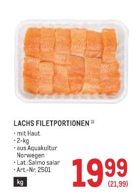 Lachs Filetportionen
