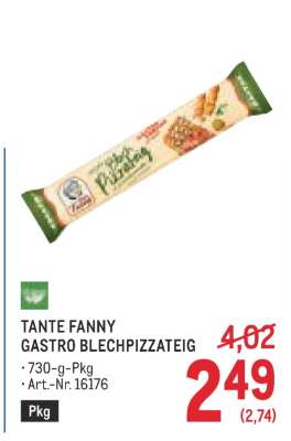TANTE FANNY GASTRO BLECHPIZZATEIG
