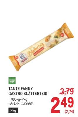 TANTE FANNY GASTRO BLÄTTERTEIG