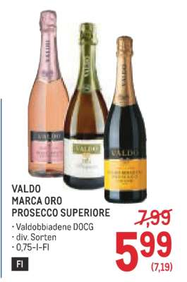 VALDO MARCA ORO PROSECCO SUPERIORE
