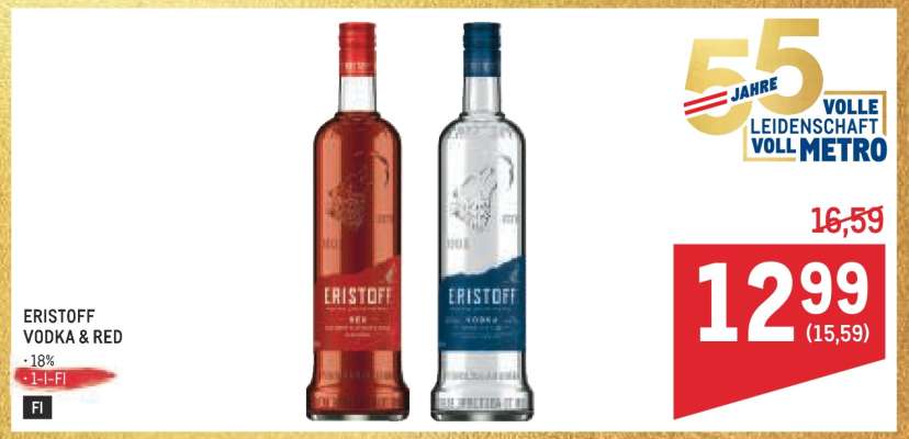 ERISTOFF VODKA & RED