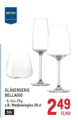 Gläserserie Bellagio