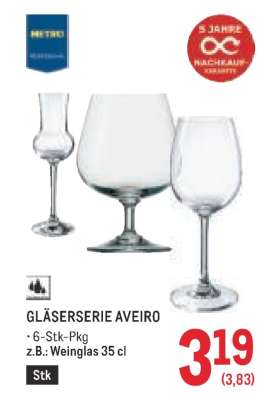 GLÄSERSERIE AVEIRO