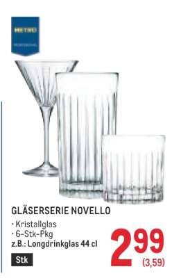 GLÄSERSERIE NOVELLO