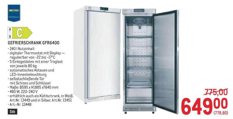 GEFRIERSCHRANK GFR6400