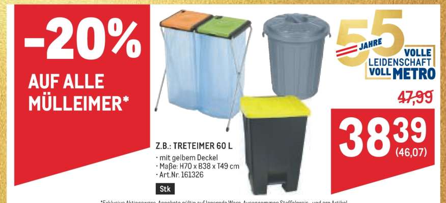 Tret Eimer 60 L