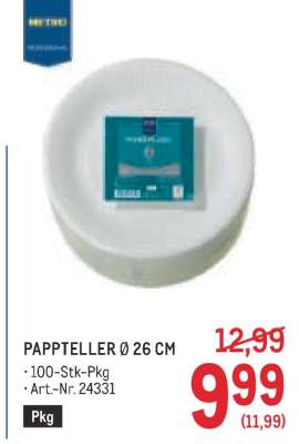 PAPPTELLER Ø 26 CM