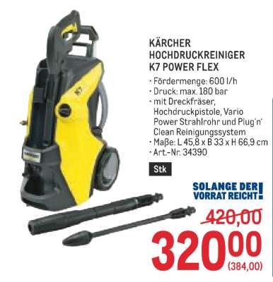 KÄRCHER HOCHDRUCKREINIGER K7 POWER FLEX