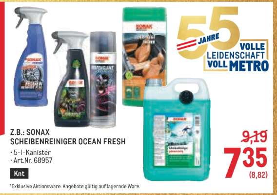 SONAX SCHEIBENREINIGER OCEAN FRESH