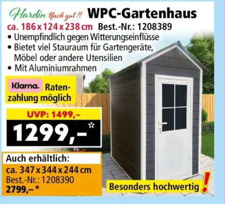 WPC-Gartenhaus