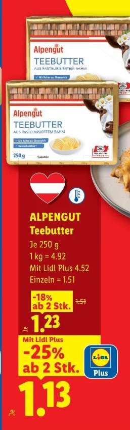 Alpengut Teebutter