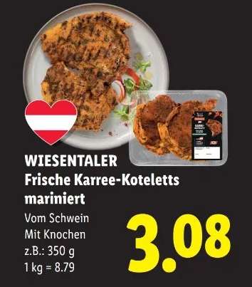 WIESENTALER Frische Karree-Koteletts mariniert