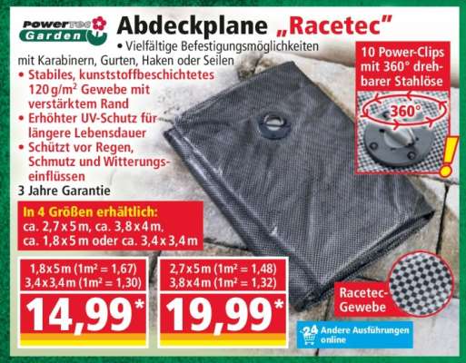 Abdeckplane „Racetec“