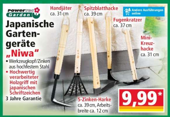 Japanische Gartengeräte 'Niwa'