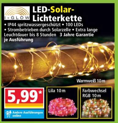 LED-Solar-Lichterkette