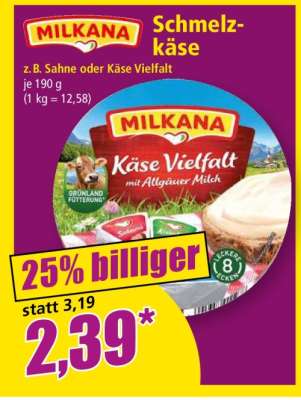 Milkana Schmelzkäse
