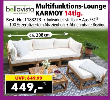 Multifunktions-Lounge KARMOY 14tlg.