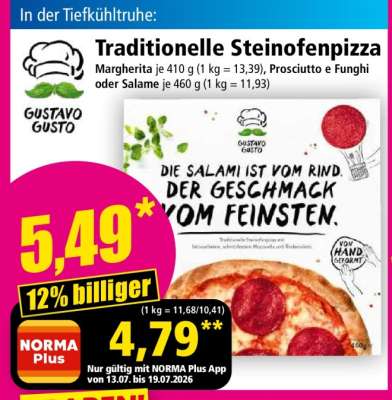 Traditionelle Steinofenpizza