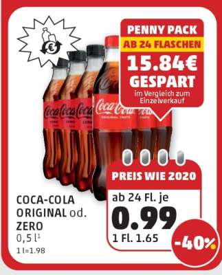 Coca-Cola Original od. Zero