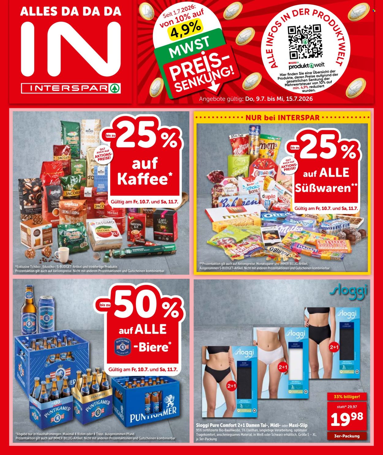 Angebote INTERSPAR - 9.7.2026 - 15.7.2026. Seite 1