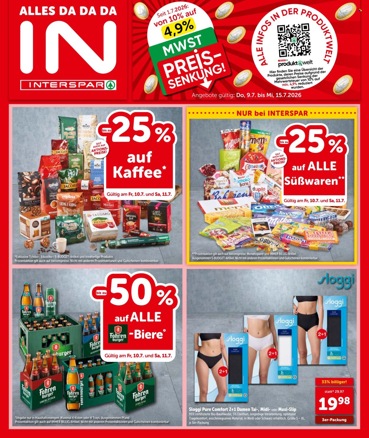 Angebote INTERSPAR - 9.7.2026 - 15.7.2026. Seite 1