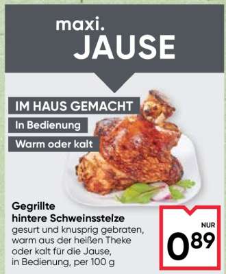 Gegrillte hintere Schweinsstelze