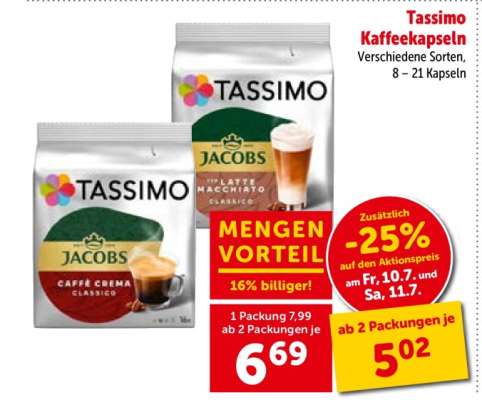 Tassimo Kaffeekapseln