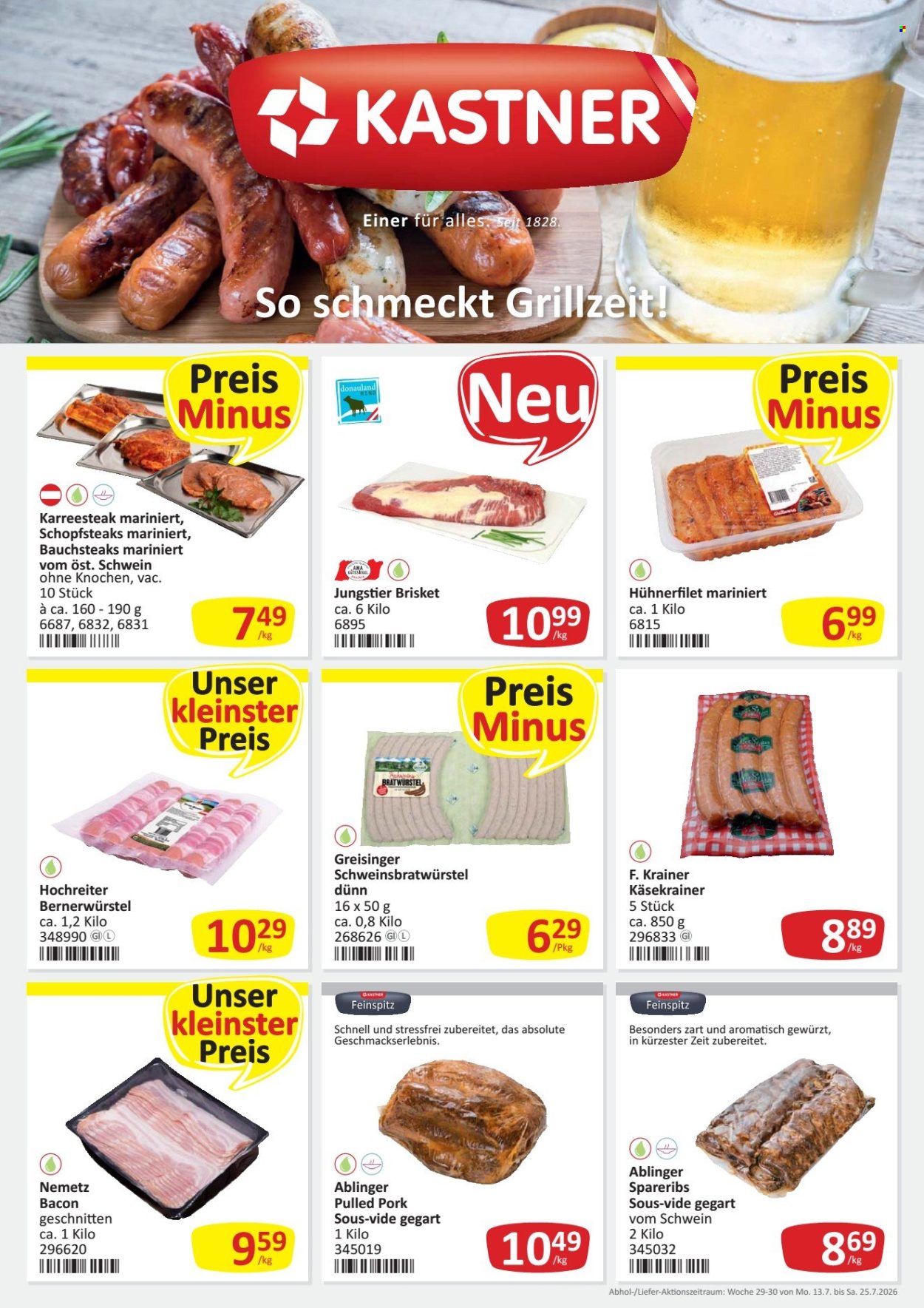 Angebote KASTNER - 13.7.2026 - 25.7.2026. Seite 1