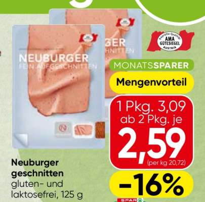 Neuburger geschnitten