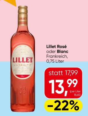 Lillet Rosé oder Blanc