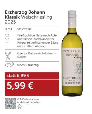 Erzherzog Johann Klassik Welschriesling 2025