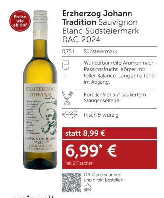 Erzherzog Johann Tradition Sauvignon Blanc Südsteiermark DAC 2024