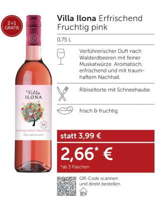 Villa Ilona Erfrischend Fruchtig pink