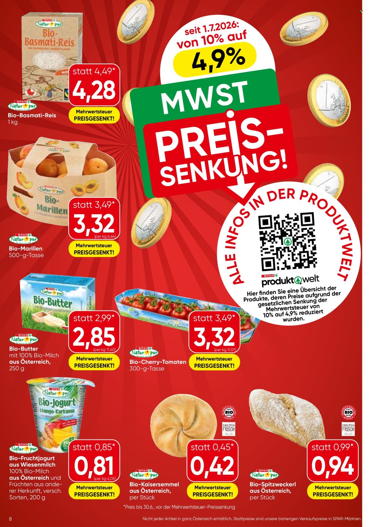 Angebote EUROSPAR - 9.7.2026 - 15.7.2026. Seite 8