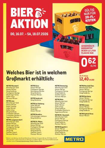 Angebote Metro - 16.7.2026 - 18.7.2026.