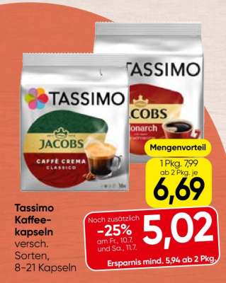 Tassimo Kaffee- kapseln