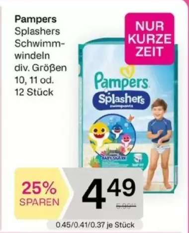 Pampers Splashers Schwimmwindeln