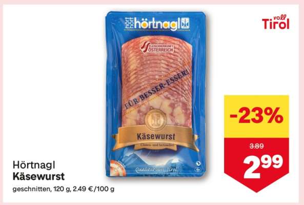 Hörtnagl Käsewurst