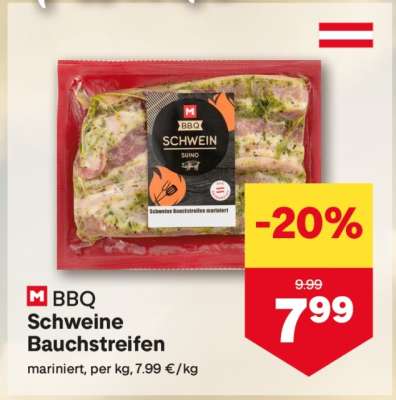 M-BBQ Schweine Bauchstreifen