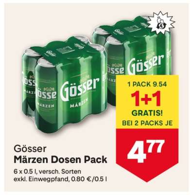 Gösser Märzen Dosen Pack