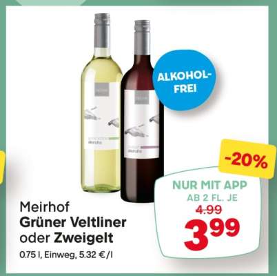 Meirhof Grüner Veltliner oder Zweigelt