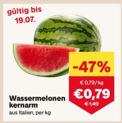 Wassermelonen kernarm