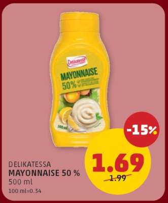 DELIKATESSA MAYONNAISE 50 %