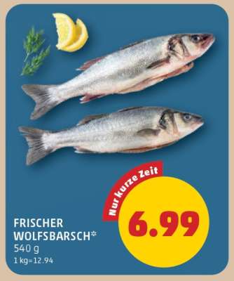Frischer Wolfsbarsch