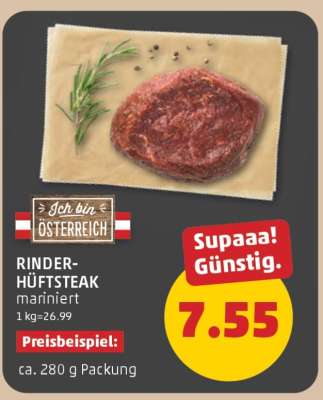 RINDER-HÜFTSTEAK mariniert