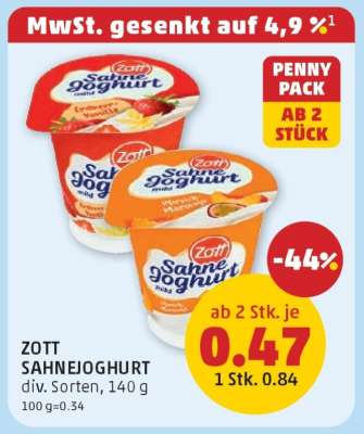 Zott Sahnejoghurt