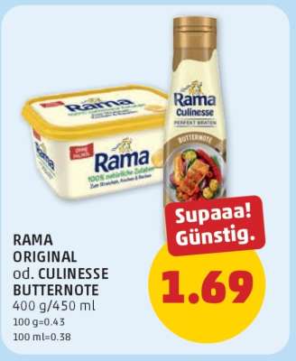 RAMA ORIGINAL od. CULINESSE BUTTERNOTE