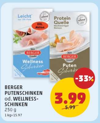 BERGER PUTENSCHINKEN od. WELLNESS-SCHINKEN