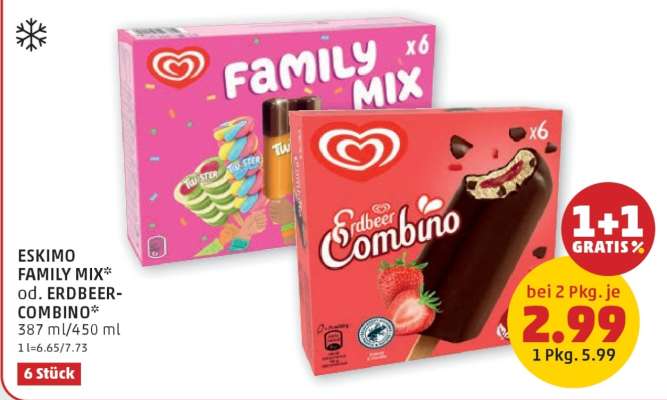 ESKIMO FAMILY MIX* od. ERDBEER-COMBINO*